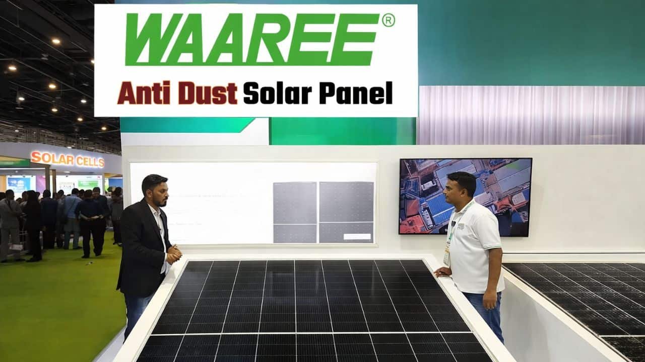 Waaree energies launch Anti Dust Solar Panel